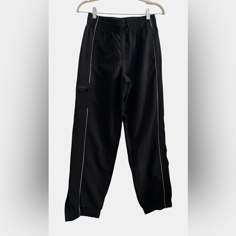 Propaganda XS black track jogging water repellent pants drawstring cargo